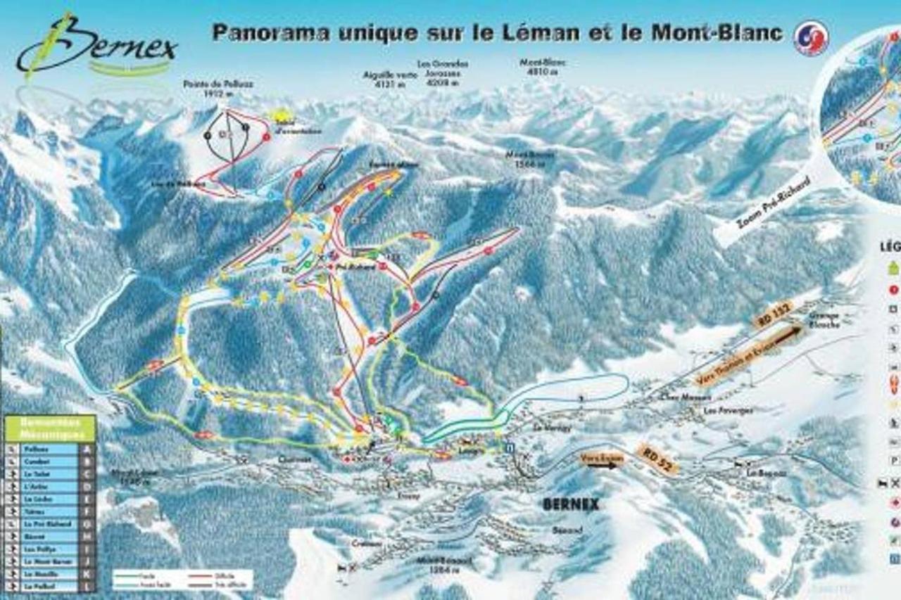 Le 211,Ski Et Randonnee, Lave Linge ,Parking Bernex Kültér fotó